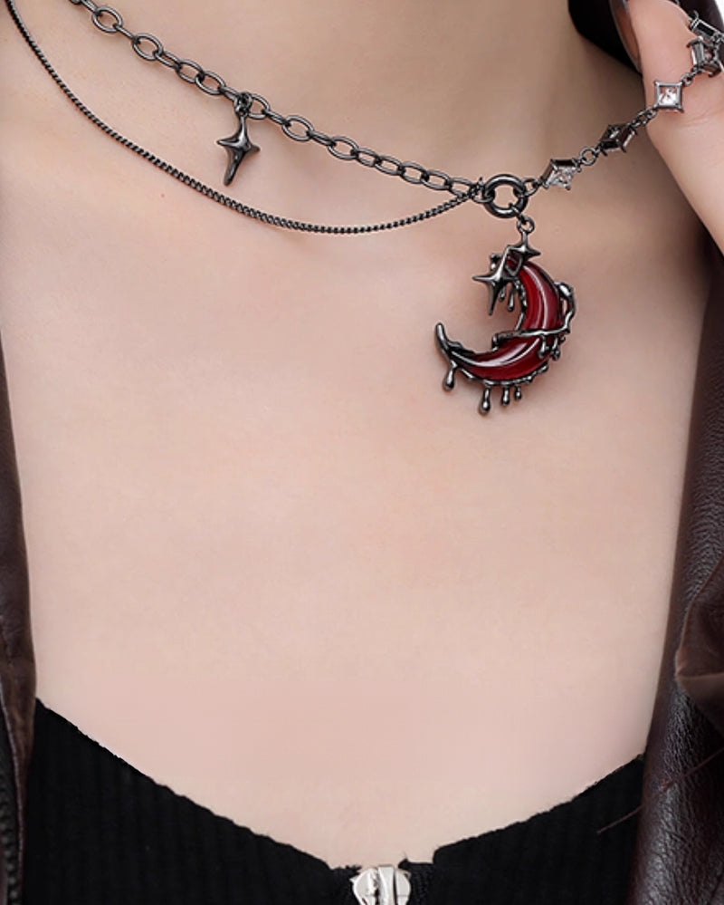 Red Moon Necklace