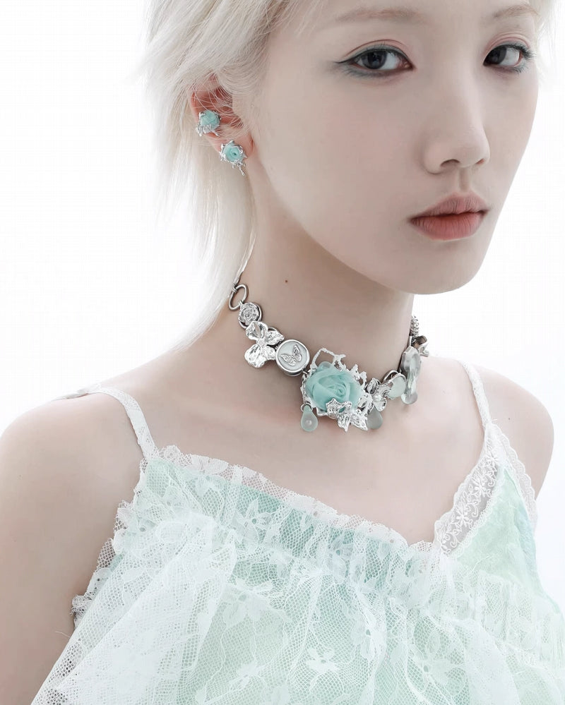 Rose Thorn Cuff & Earrings