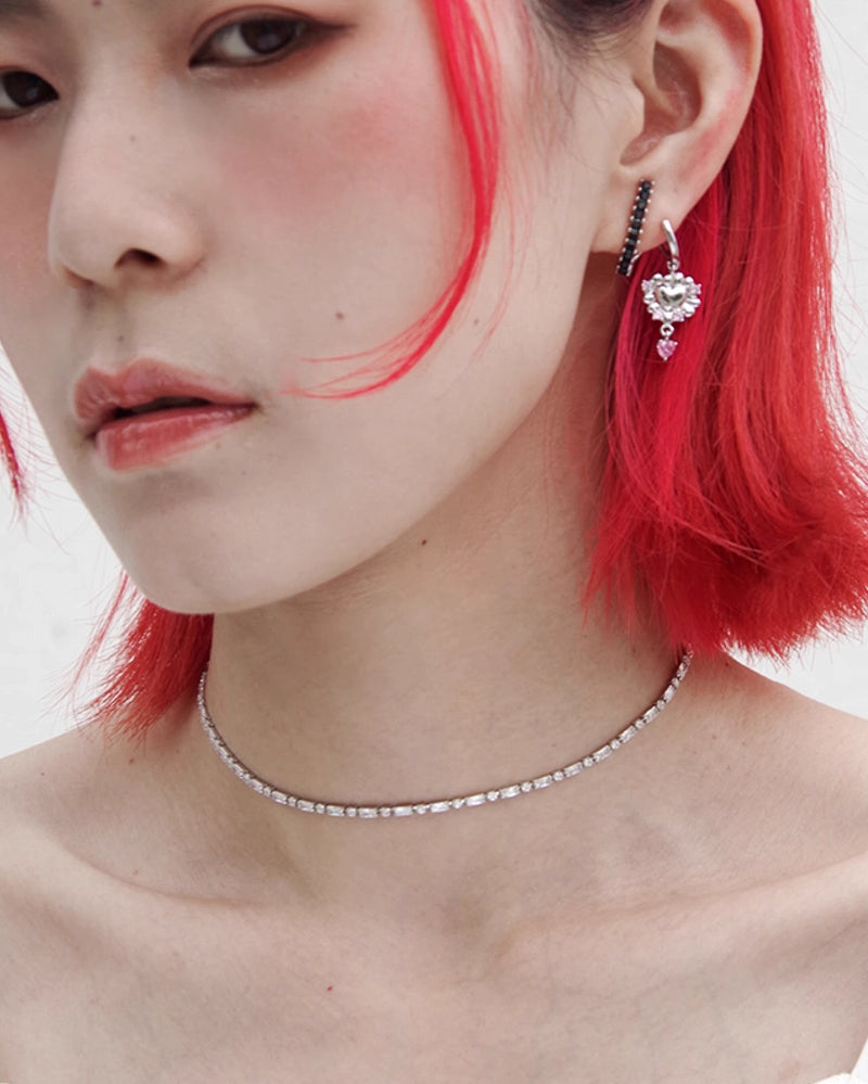 Pink Heart Earrings