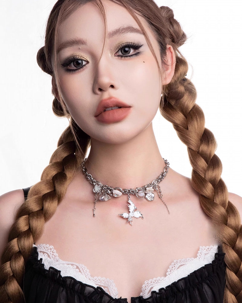Butterfly Star Heart Necklace