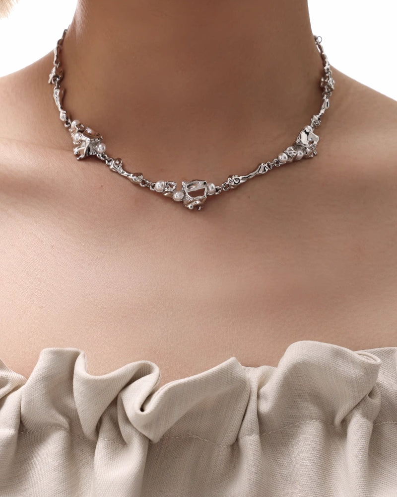 Lava Cube Ice Necklace