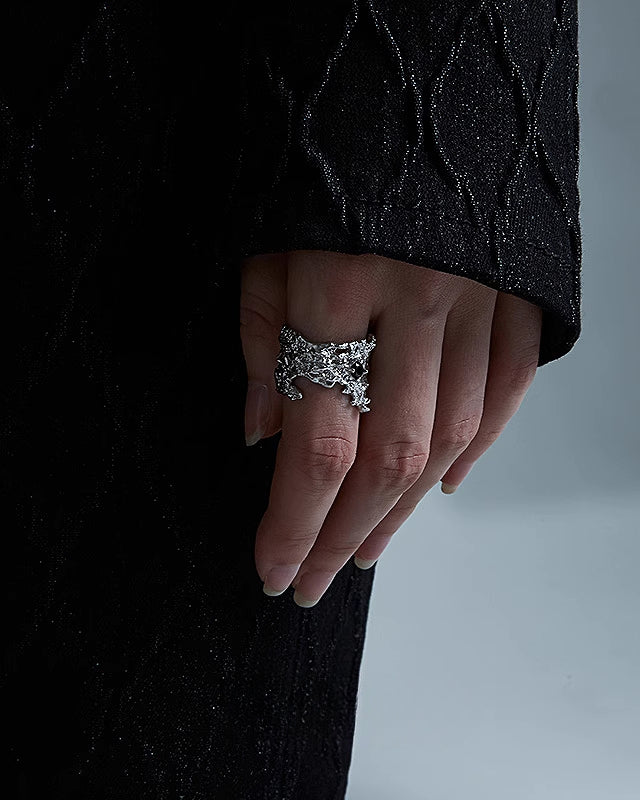 Lunar Eclipse Dark Vintage Ring