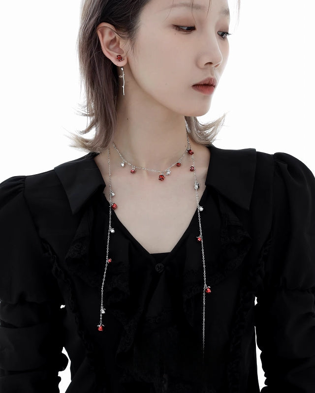 Forbidden Rose Red Necklace