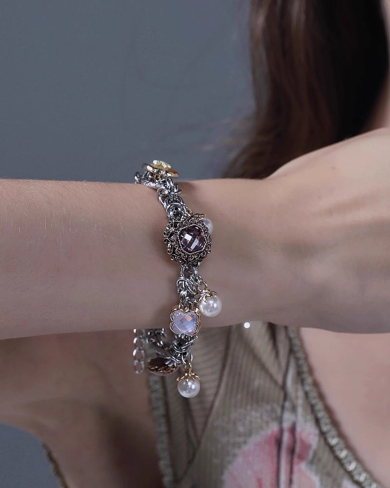 Baroque Retro Buttons Bracelet