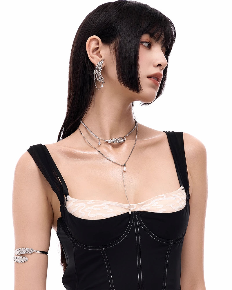 Feather Layer Necklace
