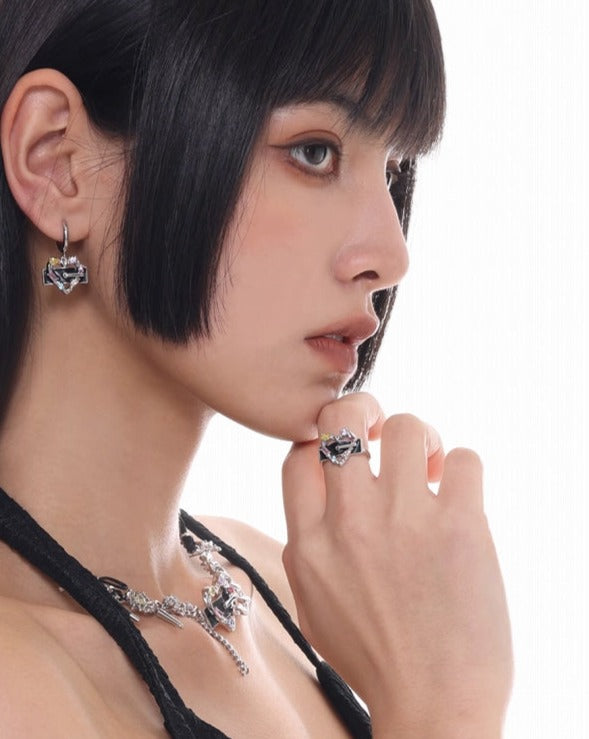 Punk Love Multicolor Ring