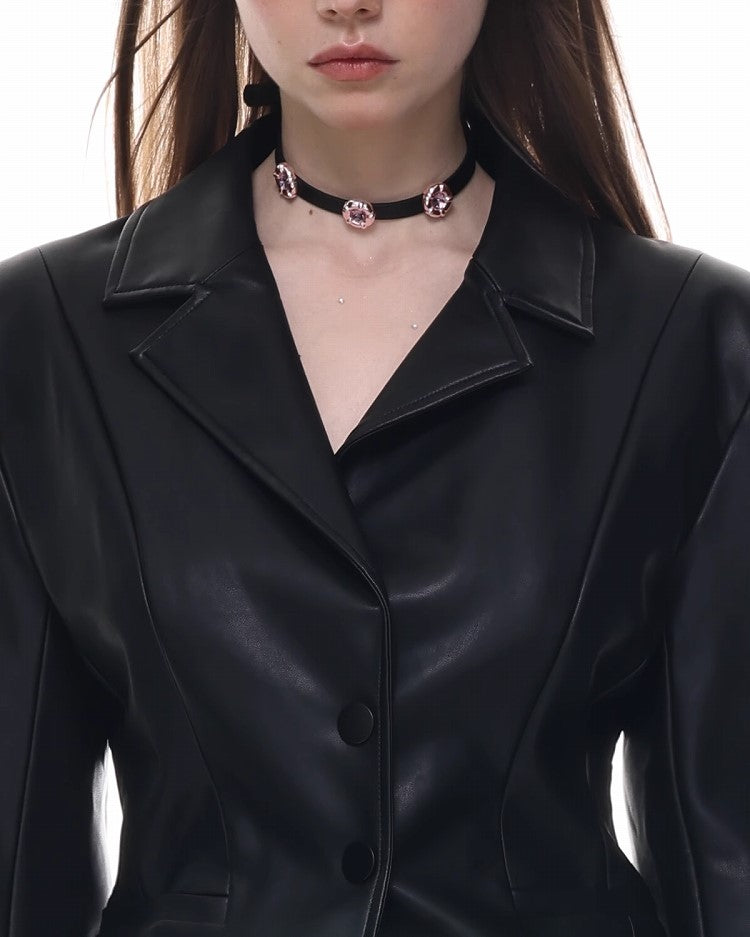 Dopamine Leather Choker