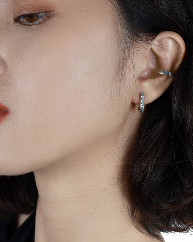 Blue Waves Ocean Earrings