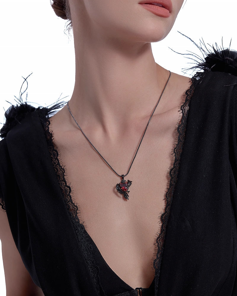 Thorn Dark Crow Love Necklace