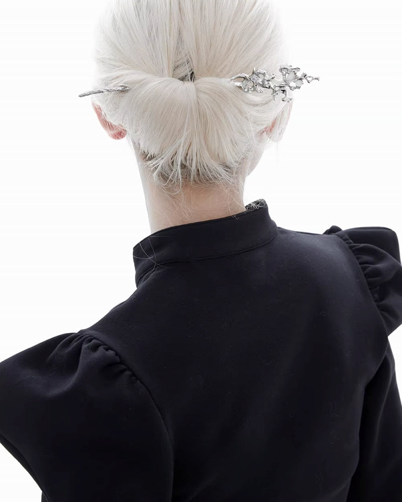 Dark Moon Tassel Hairpin
