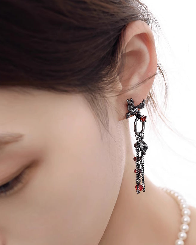 Flower Bird Cage Earrings 03