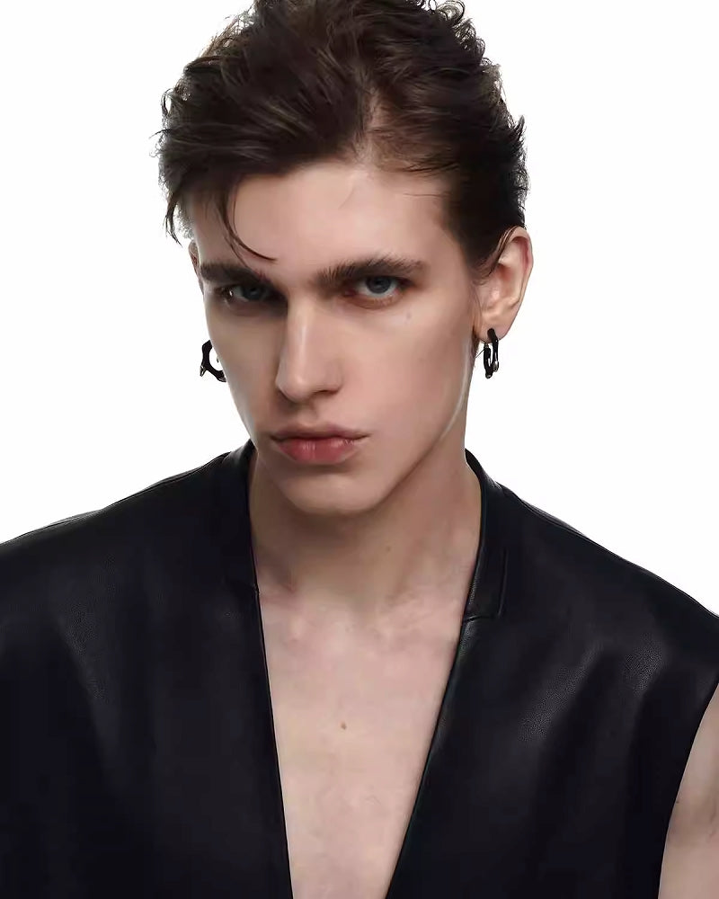 Dragon Tattoo Black Earrings