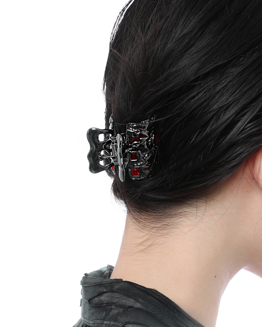 Melting Checker Hair Clip