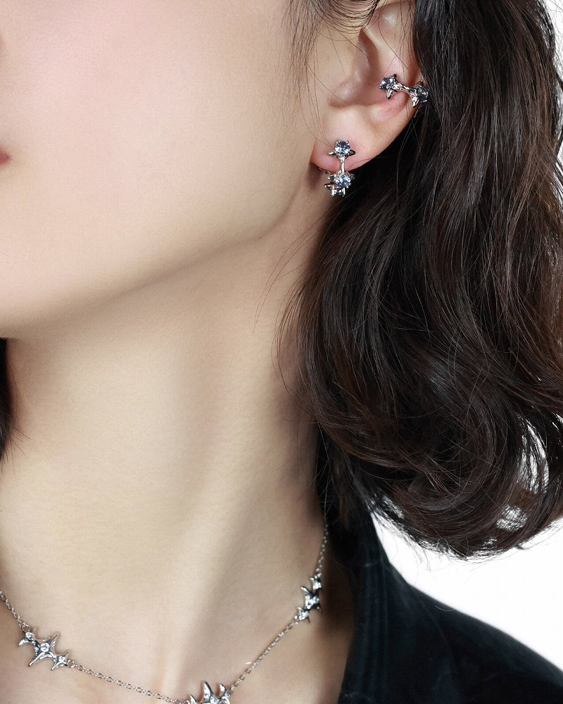 Star Fall Blue Zirconia Cuff