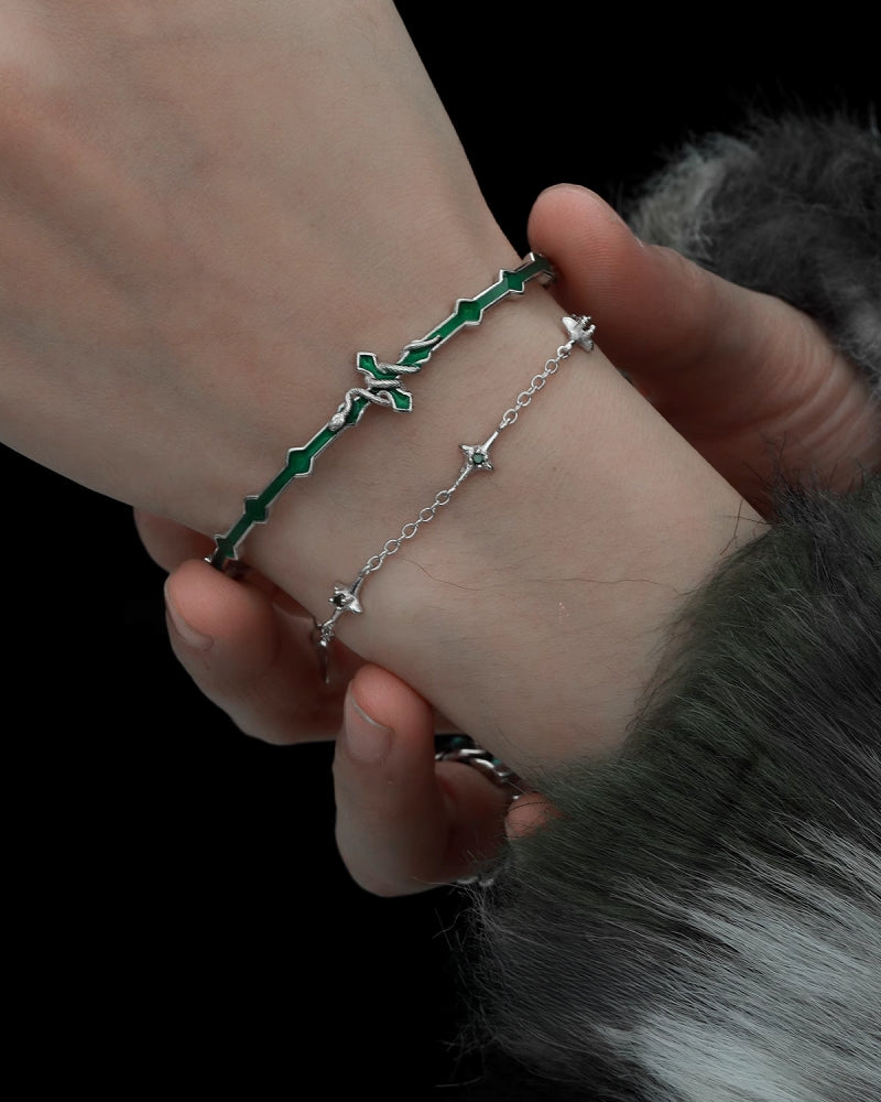 Hunting Snake Cross Bracelet