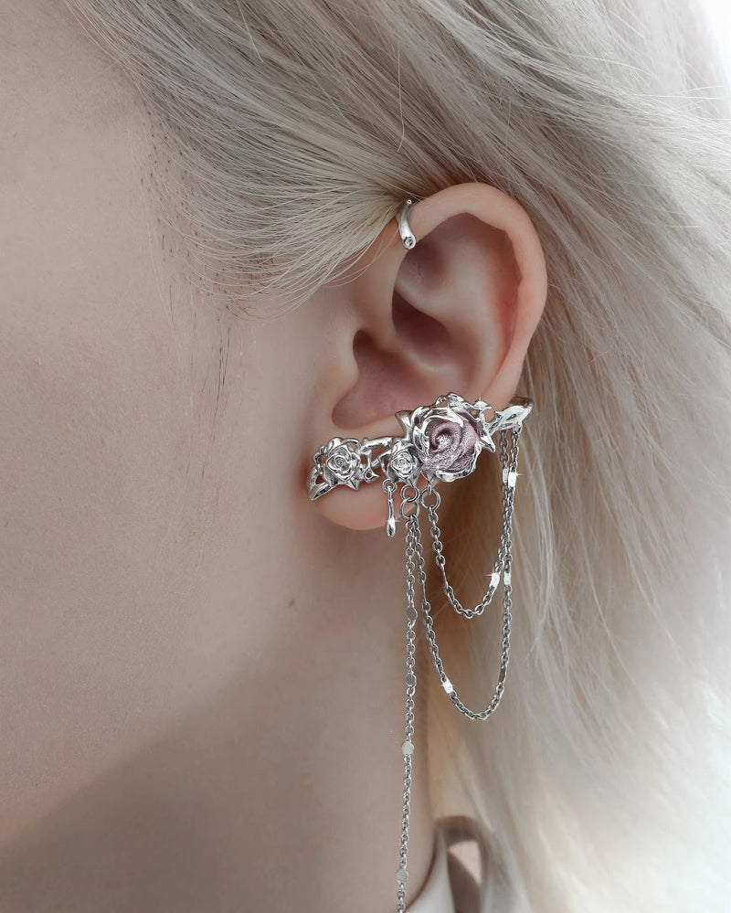 Rose Thorn Cuff & Earrings