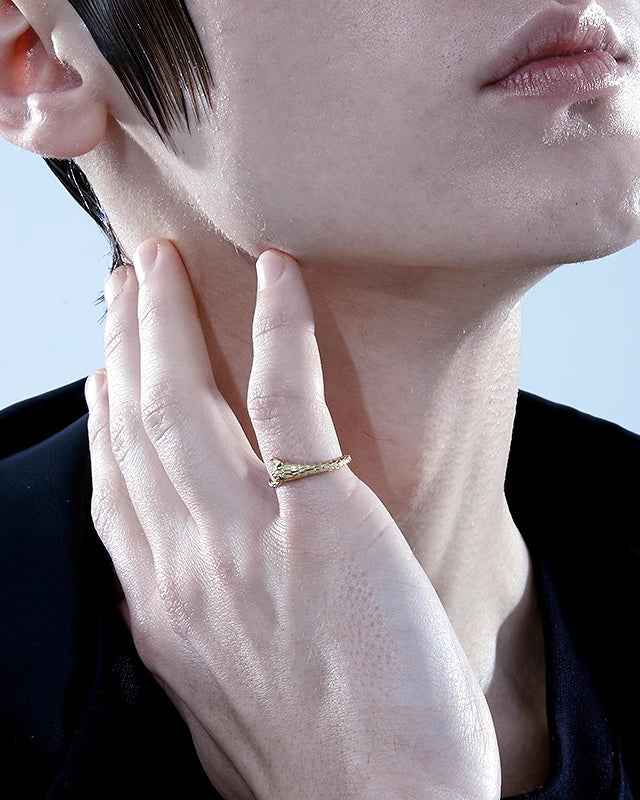 Ghost Kingdom Simple Snake Ring