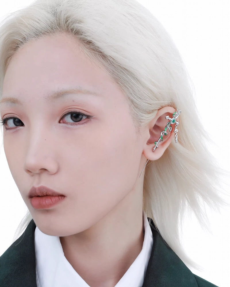 Slytherin Snake Sword Cuff & Earrings
