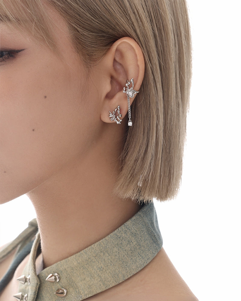 Metal Butterfly Earrings