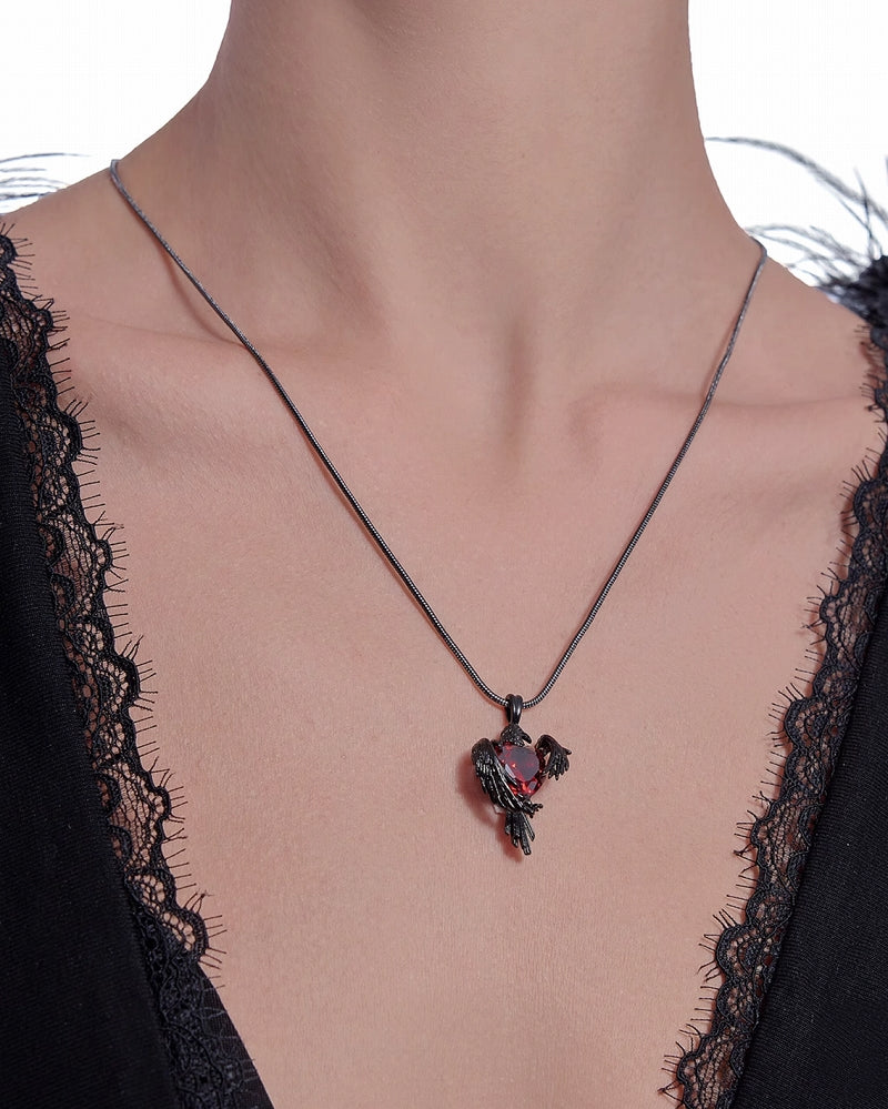 Thorn Dark Crow Love Necklace