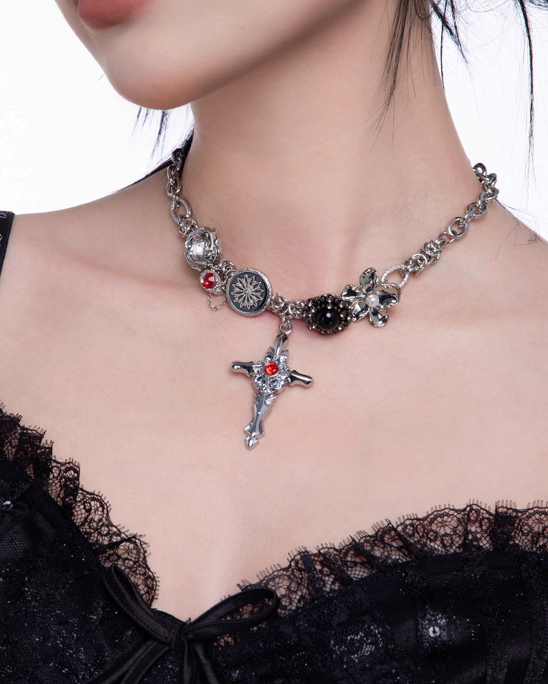 Pirate Cross Retro Choker