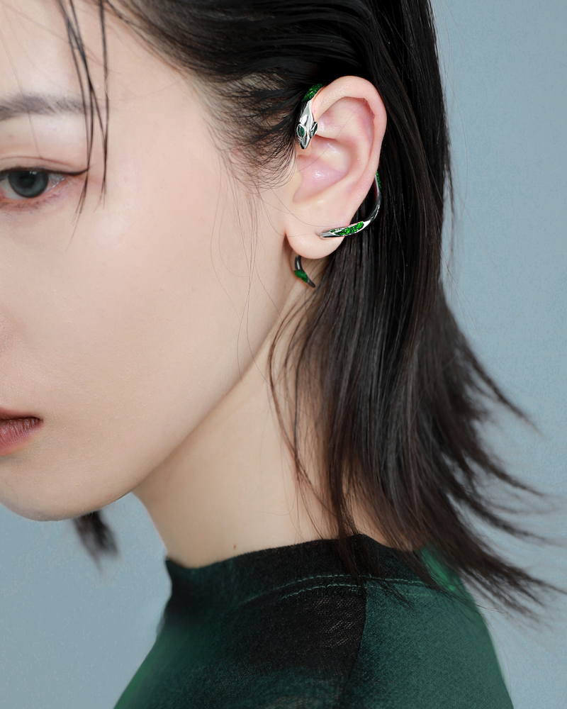 Green Snake Earrings02