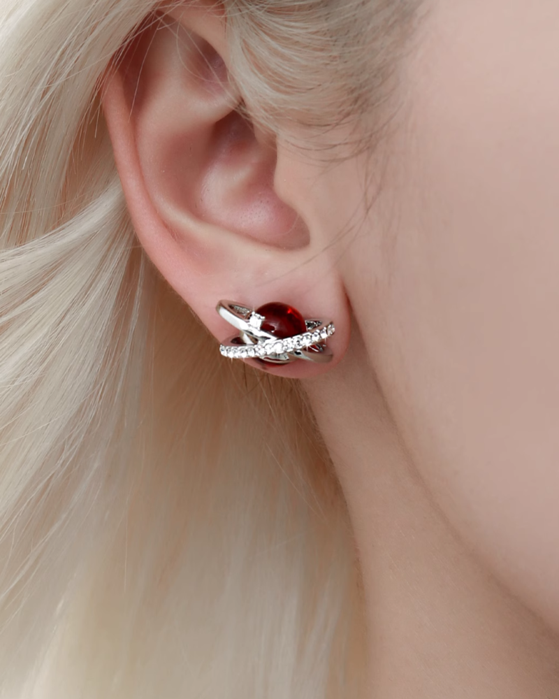 Stellar Red Earrings
