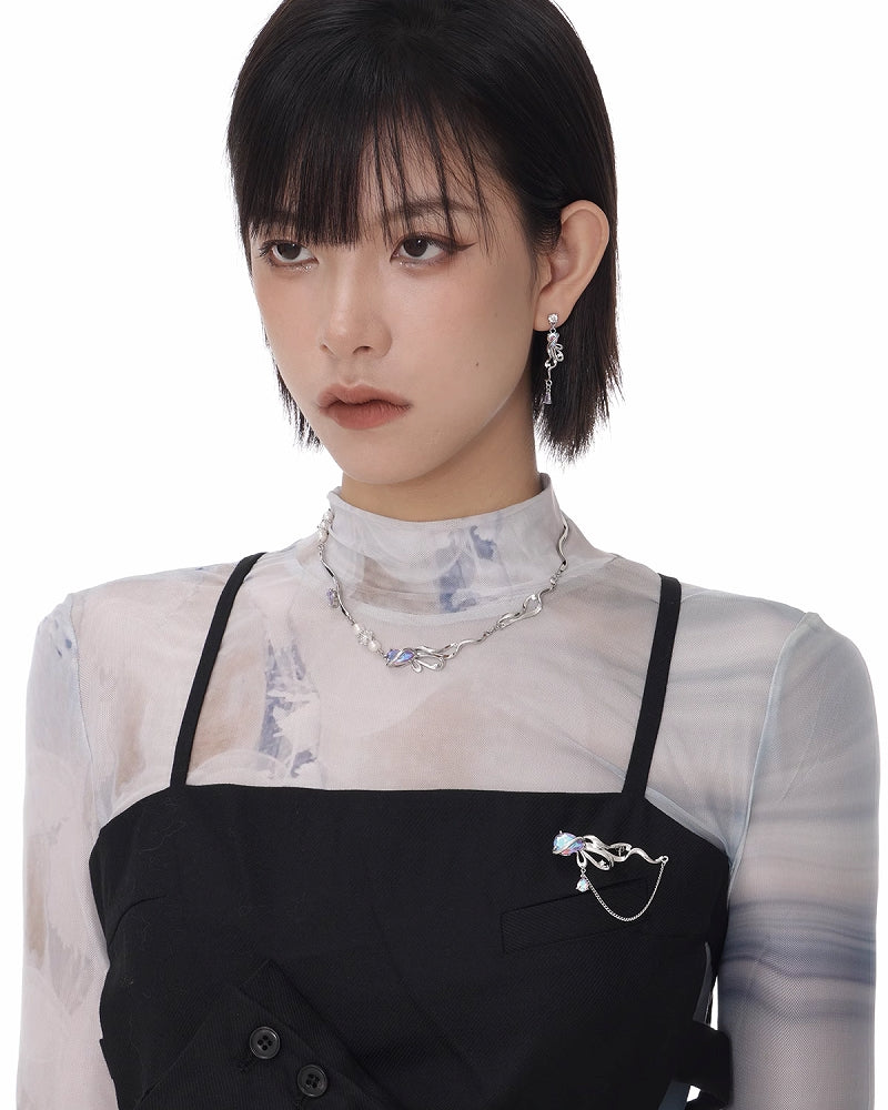Bandage Koi Tassel Earrings