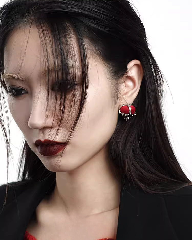 Evil Girl Crazy Flower Earrings02