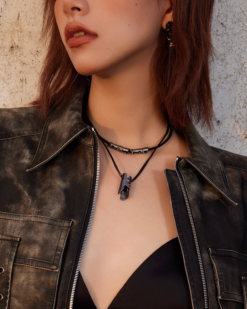 Ashes Black Necklace
