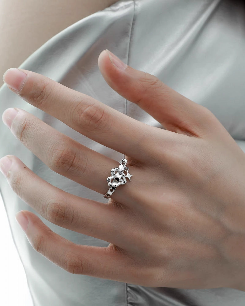 Heart Star Ring