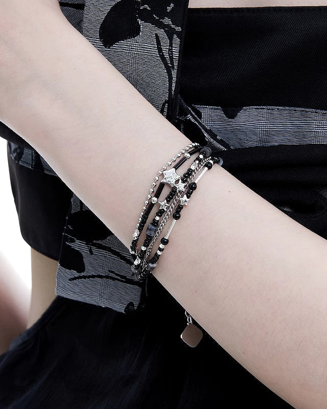 Star Beaded Layered Bracelet