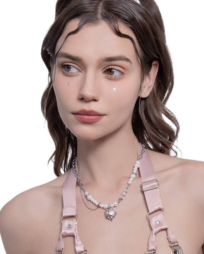 Love Heart Beads Necklace