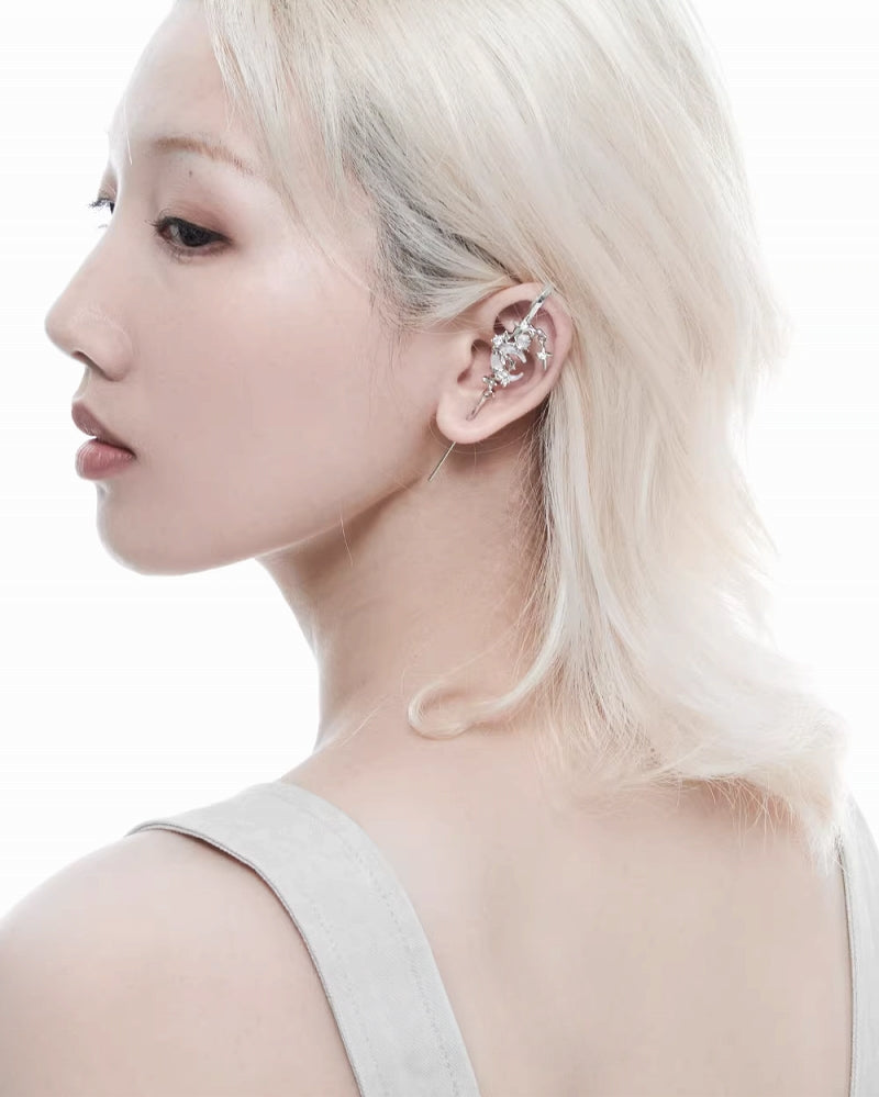 Moon Star Cuff & Earrings