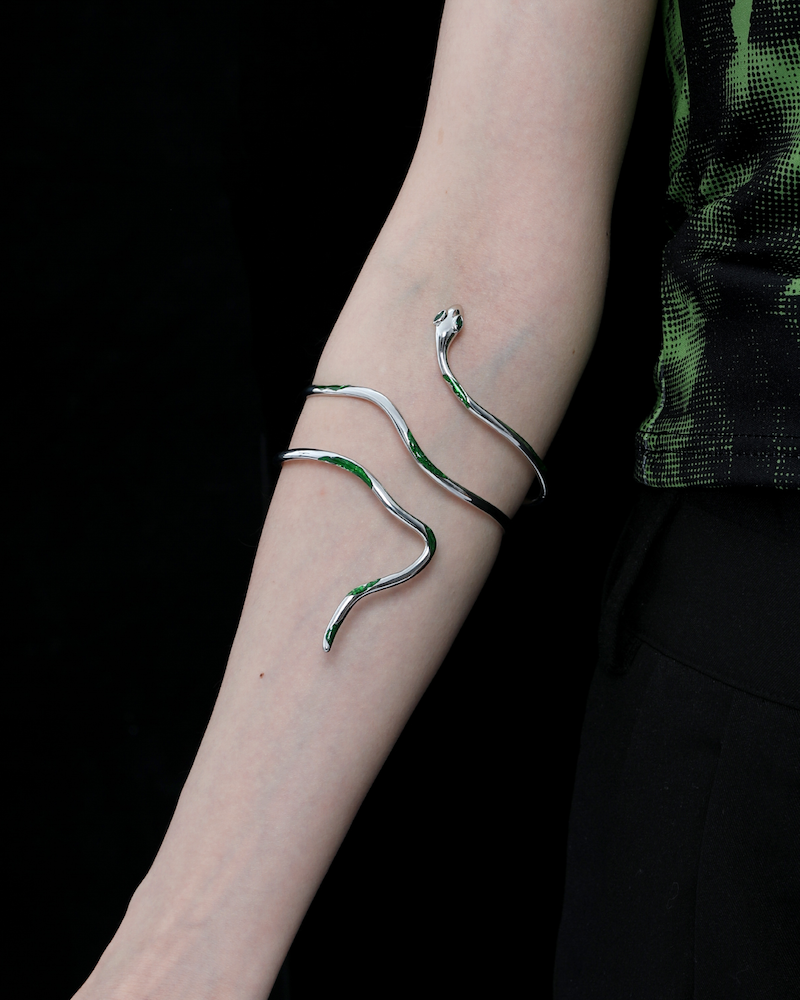 Green Snake Arm Bracelet