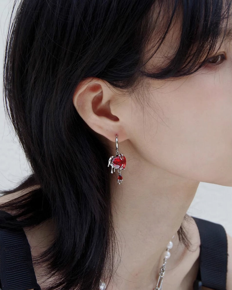 Melting Love Asymmetric Earrings