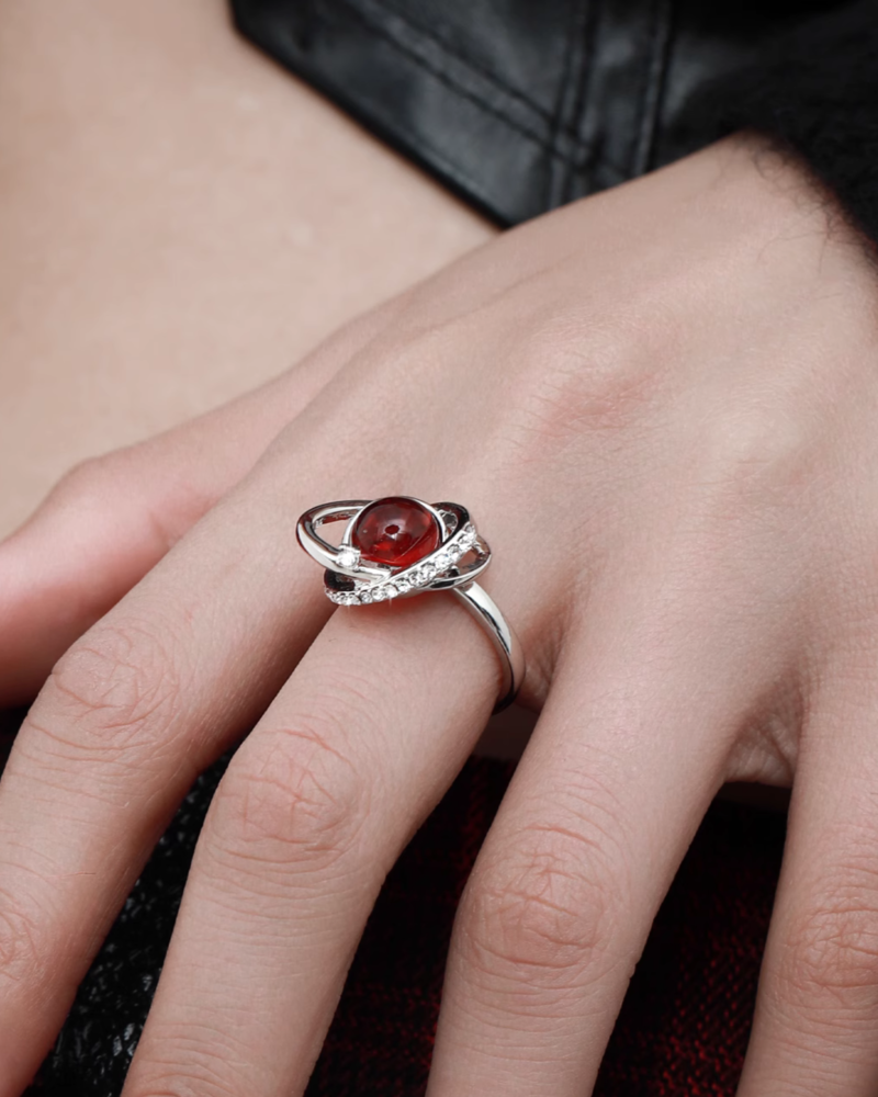 Stellar Red Open Ring