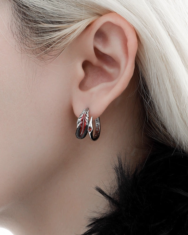 Floating Crane Earrings