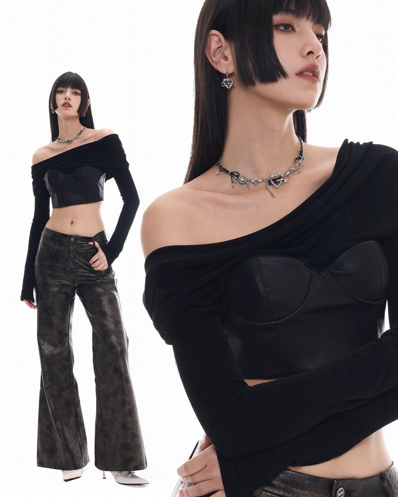 Punk Love Leather Necklace