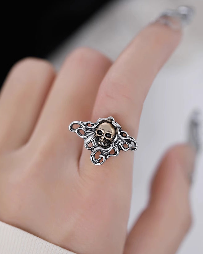 Skull Undead Open Ring