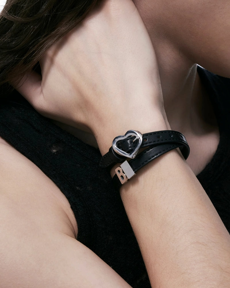 B Label Love Leather Bracelet & Choker