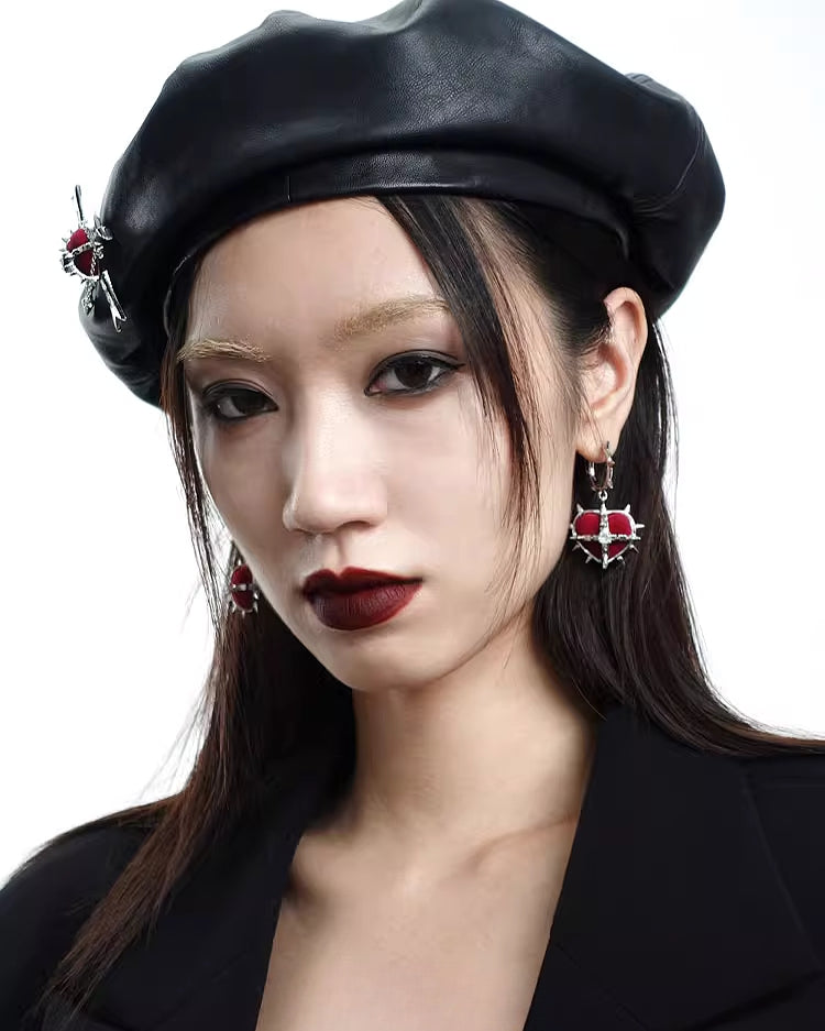 Evil Girl Crazy Flower Earrings01