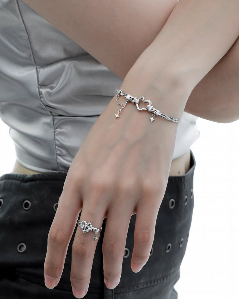 Heart Star Ring