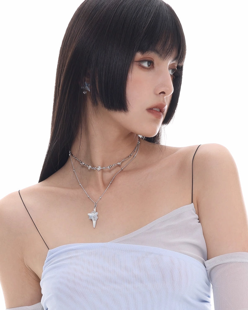 Virus Blue Layer Necklace