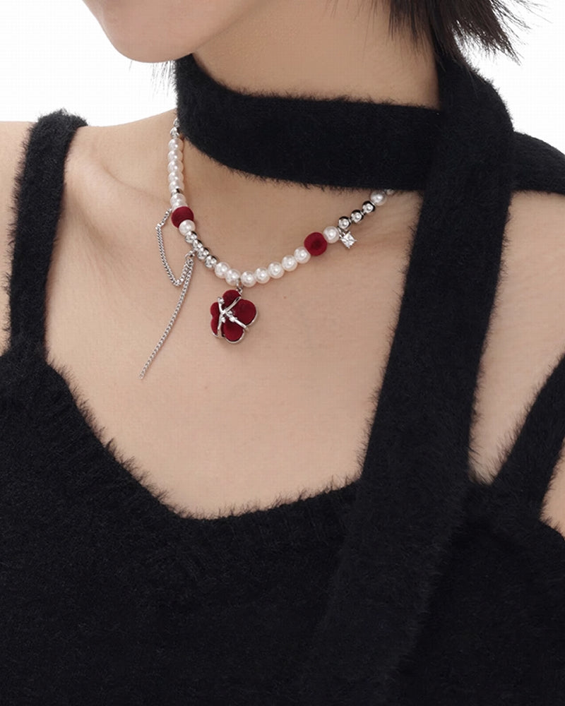 Flocking Red Queen Necklace