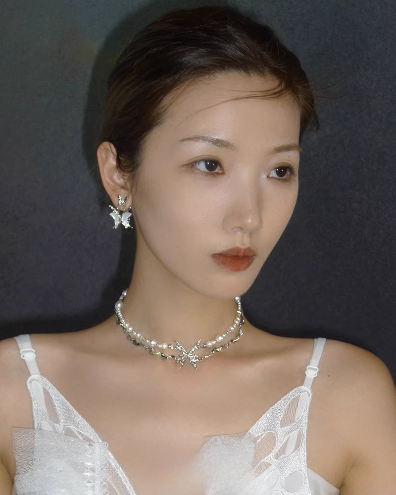 Butterfly Skeleton Earrings 03
