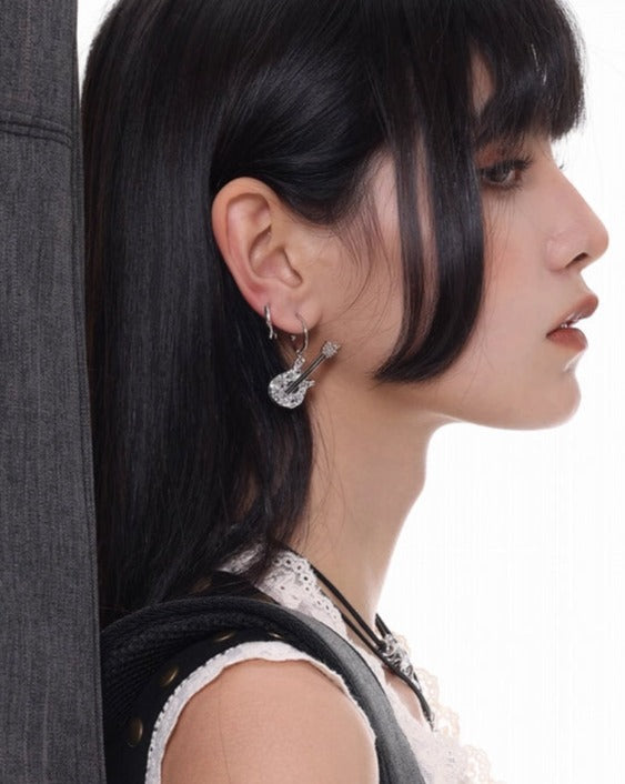 Punk Guitar Earrings