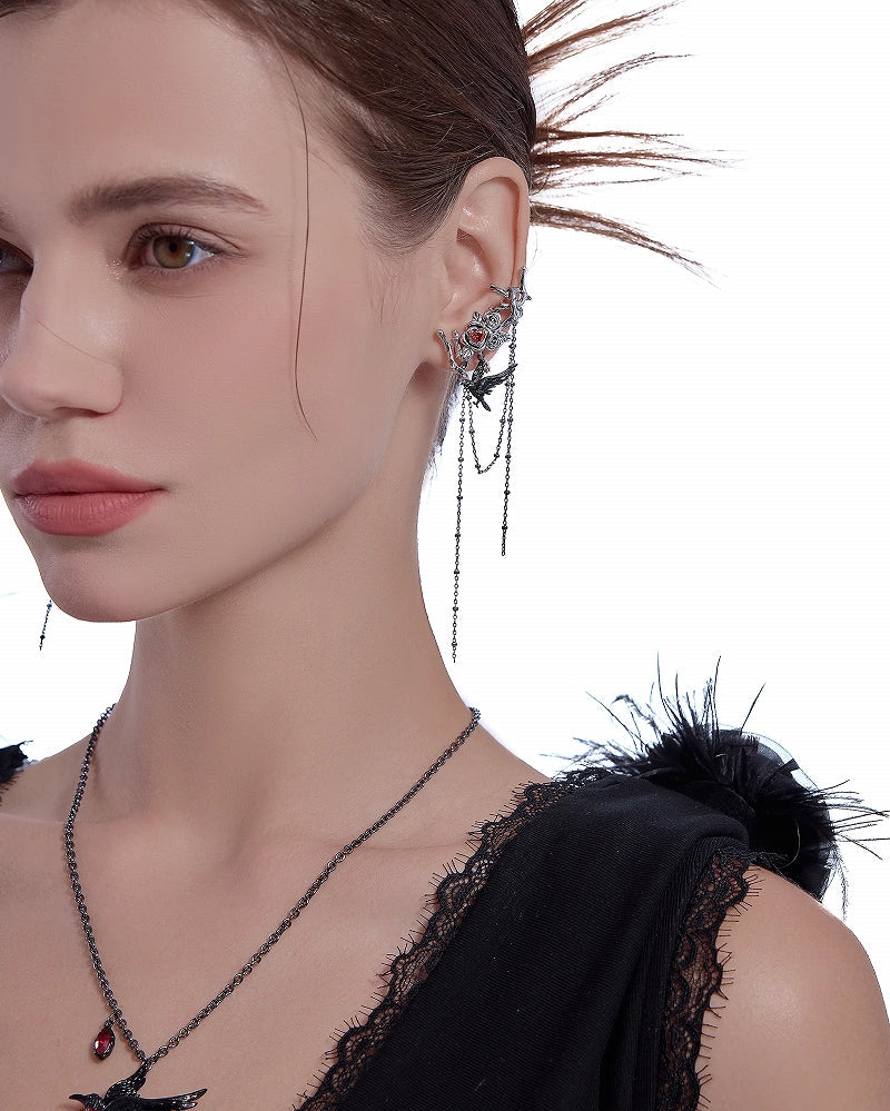 Thorn Dark Crow Tassel Cuffs