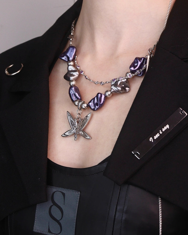 Apocalypse Butterfly Layer Necklace
