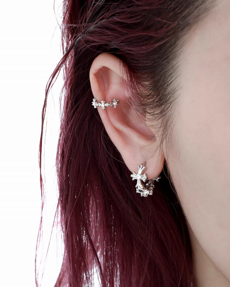 Cross Retro Cuff & Earrings